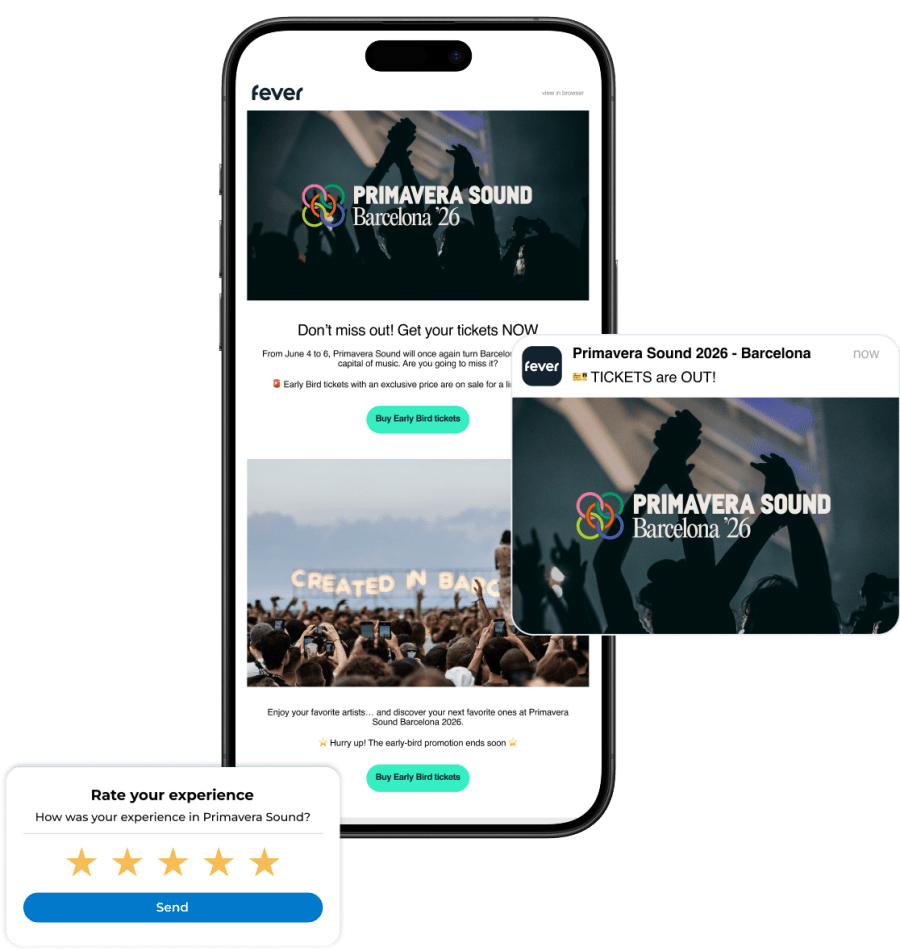 Event CRM, lifecycle messaging, and retention automation