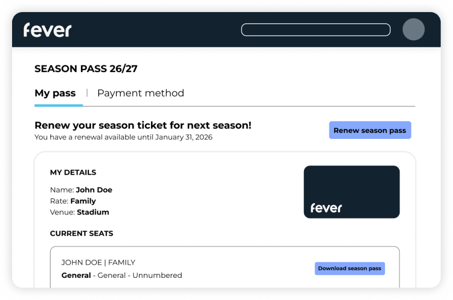 Membership system sport software