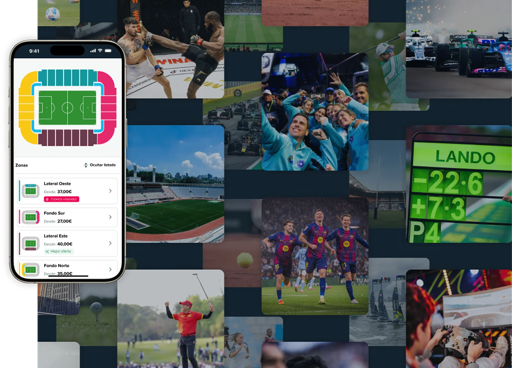 Software entradas deportes