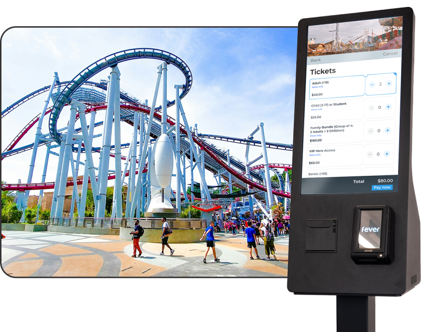 Theme park cashless payments and POS software