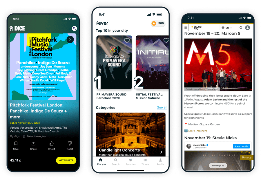 Music festival marketing