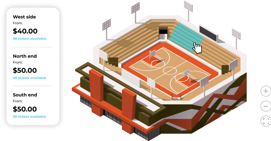 Sports ticketing software advanced